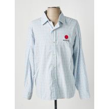 EDWIN - Chemise manches longues bleu en coton - Homme - Taille M - Modz