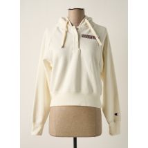 CHAMPION - Sweat-shirt à capuche beige en coton - Femme - Taille 36 - Modz