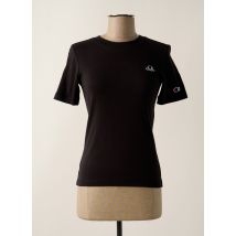 CHAMPION - T-shirt noir en coton - Femme - Taille 38 - Modz