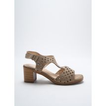 ARIMA - Sandales/Nu pieds beige en cuir - Femme - Taille 36 - Modz