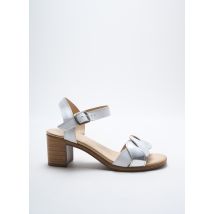 ARIMA - Sandales/Nu pieds argent en cuir - Femme - Taille 36 - Modz