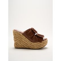 STUDIO MODE - Mules/Sabots marron en cuir - Femme - Taille 36 - Modz