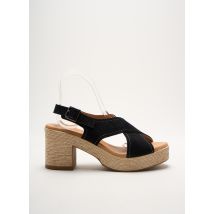 KAOLA - Sandales/Nu pieds noir en cuir - Femme - Taille 37 - Modz