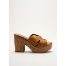 KAOLA - Mules/Sabots marron en cuir - Femme - Taille 39 - Modz