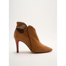 CRÉATIS - Bottines/Boots orange en cuir - Femme - Taille 39 - Modz