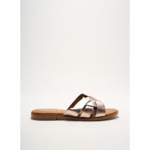 KAOLA - Mules/Sabots or en cuir - Femme - Taille 39 - Modz
