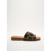 EVA FRUTOS - Mules/Sabots vert en cuir - Femme - Taille 40 - Modz