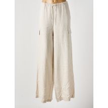 INTUITION - Pantalon large beige en lin - Femme - Taille TU - Modz