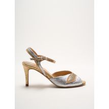 CRÉATIS - Sandales/Nu pieds or en cuir - Femme - Taille 37 - Modz