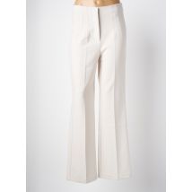 FOR EVER - Pantalon droit beige en polyester - Femme - Taille 38 - Modz