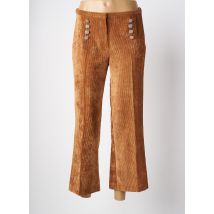 SIGNE NATURE - Pantalon 7/8 marron en polyester - Femme - Taille 38 - Modz