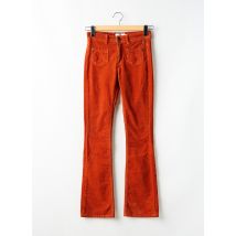 FREEMAN T.PORTER - Pantalon flare orange en coton - Femme - Taille W25 - Modz