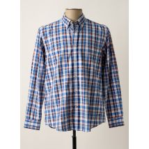 DELAHAYE - Chemise manches longues bleu en coton - Homme - Taille L - Modz