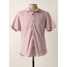 DELAHAYE - Chemise manches courtes rouge en coton - Homme - Taille L - Modz