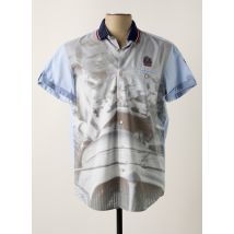 DELAHAYE - Chemise manches courtes gris en coton - Homme - Taille L - Modz