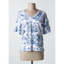 LEO & UGO - T-shirt bleu en coton - Femme - Taille 42 - Modz