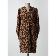 LOLA CASADEMUNT - Robe mi-longue marron en polyester - Femme - Taille 38 - Modz