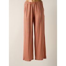 REVER MILE - Pantalon large orange en polyester - Femme - Taille 40 - Modz