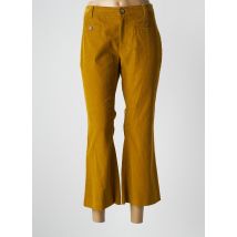 INES DE LA FRESSANGE - Pantalon 7/8 jaune en coton - Femme - Taille 40 - Modz
