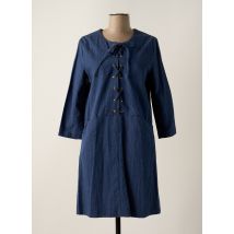 INES DE LA FRESSANGE - Robe mi-longue bleu en coton - Femme - Taille 36 - Modz