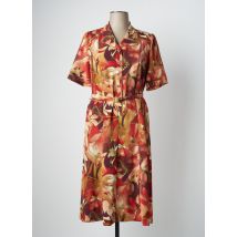 FRANCOISE DE FRANCE - Robe mi-longue orange en polyester - Femme - Taille 48 - Modz