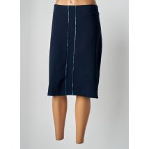 THALASSA - Jupe mi-longue bleu en polyester - Femme - Taille 48 - Modz