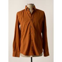 CARLOS CORDOBA - Chemise manches longues orange en coton - Homme - Taille S - Modz