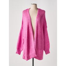 B.YOUNG - Gilet manches longues rose en acrylique - Femme - Taille 40 - Modz