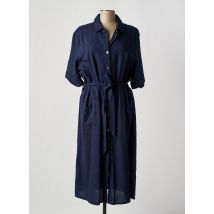 SIGNATURE - Robe longue bleu en lin - Femme - Taille 44 - Modz