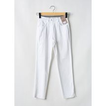 EAST DRIVE - Pantalon 7/8 blanc en coton - Femme - Taille 34 - Modz