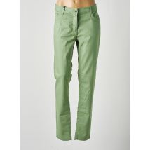 BRANDTEX - Pantalon slim vert en coton - Femme - Taille 38 - Modz
