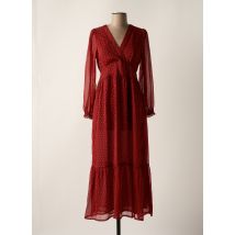 PEPE JEANS - Robe longue rouge en polyester - Femme - Taille 34 - Modz