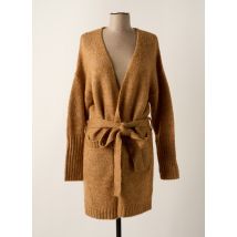 GRACE & MILA - Gilet manches longues marron en acrylique - Femme - Taille 38 - Modz