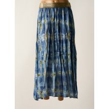 PLEASE - Jupe longue bleu en viscose - Femme - Taille 36 - Modz