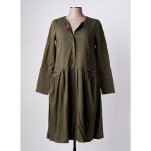 RHUM RAISIN - Robe mi-longue vert en coton - Femme - Taille 40 - Modz
