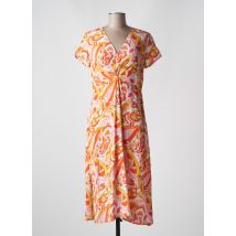 SURKANA - Robe mi-longue orange en viscose - Femme - Taille 44 - Modz