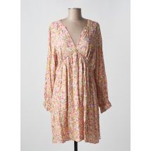 LES P'TITES BOMBES - Robe mi-longue jaune en viscose - Femme - Taille 40 - Modz