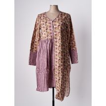 RHUM RAISIN - Tunique manches longues rose en coton - Femme - Taille 38 - Modz