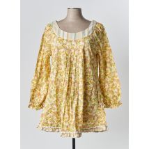 RHUM RAISIN - Tunique manches longues jaune en coton - Femme - Taille 38 - Modz