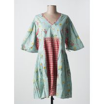RHUM RAISIN - Tunique manches courtes bleu en coton - Femme - Taille 40 - Modz