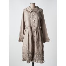 RHUM RAISIN - Robe mi-longue beige en coton - Femme - Taille 38 - Modz