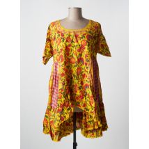 RHUM RAISIN - Tunique manches courtes jaune en coton - Femme - Taille 42 - Modz