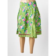 RHUM RAISIN - Jupe mi-longue vert en coton - Femme - Taille 38 - Modz