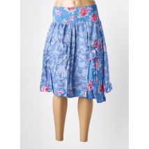 RHUM RAISIN - Jupe mi-longue bleu en coton - Femme - Taille 40 - Modz
