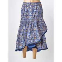 RHUM RAISIN - Jupe longue bleu en coton - Femme - Taille 38 - Modz