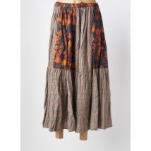 RHUM RAISIN - Jupe longue marron en coton - Femme - Taille 42 - Modz
