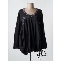RHUM RAISIN - Tunique manches longues noir en coton - Femme - Taille 38 - Modz