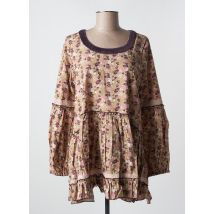 RHUM RAISIN - Tunique manches longues violet en coton - Femme - Taille 38 - Modz