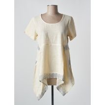 RHUM RAISIN - Tunique manches courtes beige en coton - Femme - Taille 42 - Modz