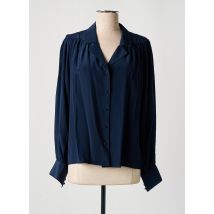 IDANO - Chemisier bleu en soie - Femme - Taille 40 - Modz